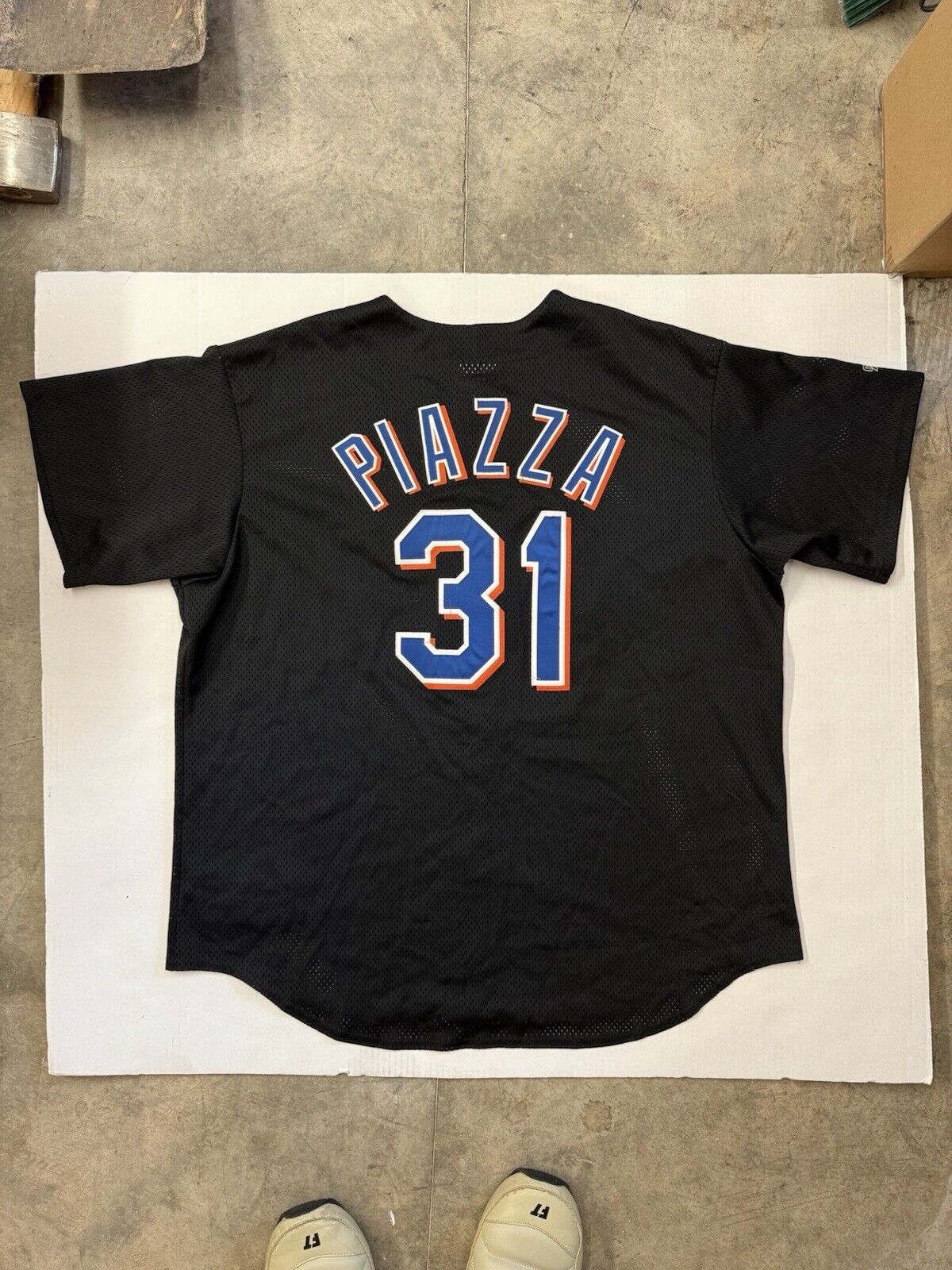 Vintage NEW YORK METS 31 PIAZZA MAJESTIC Authentic SHIRT JERSEY MLB BASEBALL - thriftgoblin