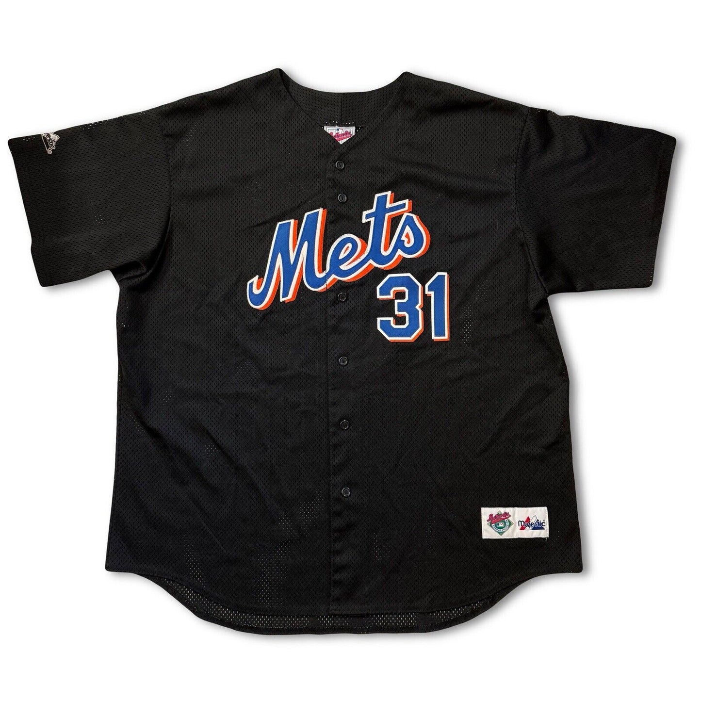 Vintage NEW YORK METS 31 PIAZZA MAJESTIC Authentic SHIRT JERSEY MLB BASEBALL - thriftgoblin