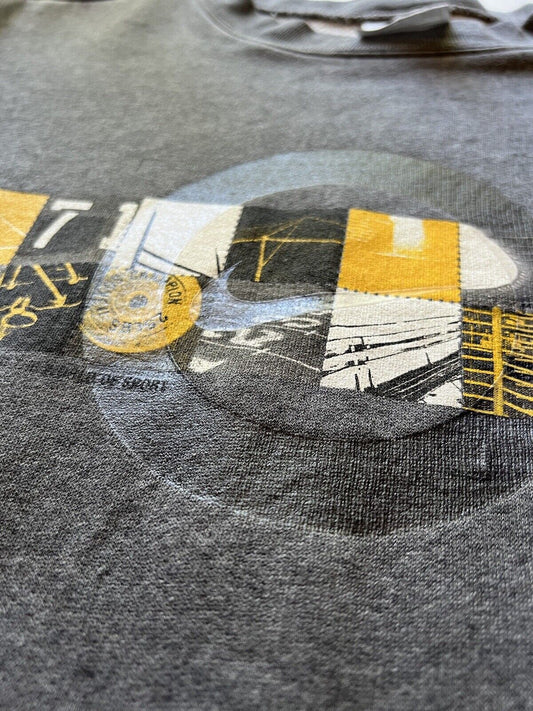 Vintage Nike Sweatshirt Men’s L Pullover Fleece Grey Activewear Y2K - thriftgoblin