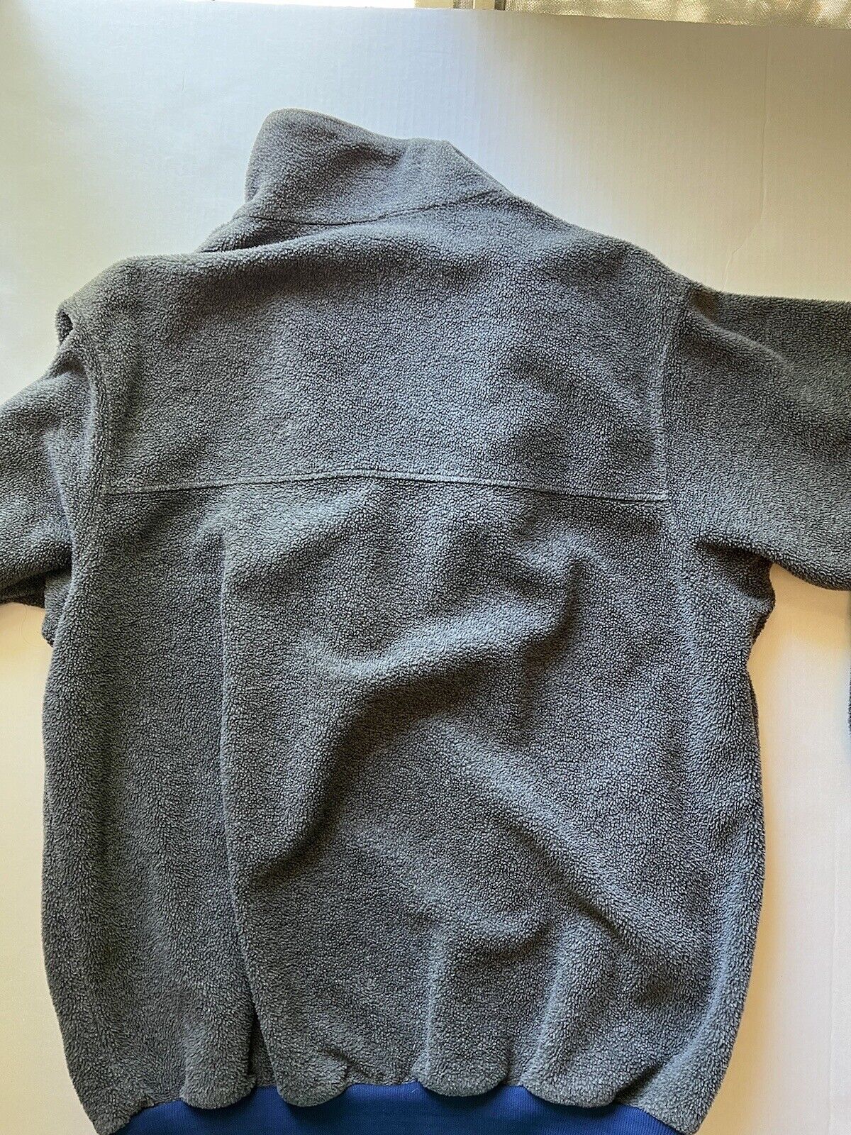VINTAGE Patagonia Jacket Womens XL Grey Fleece Sweater Full Zip USA - thriftgoblin
