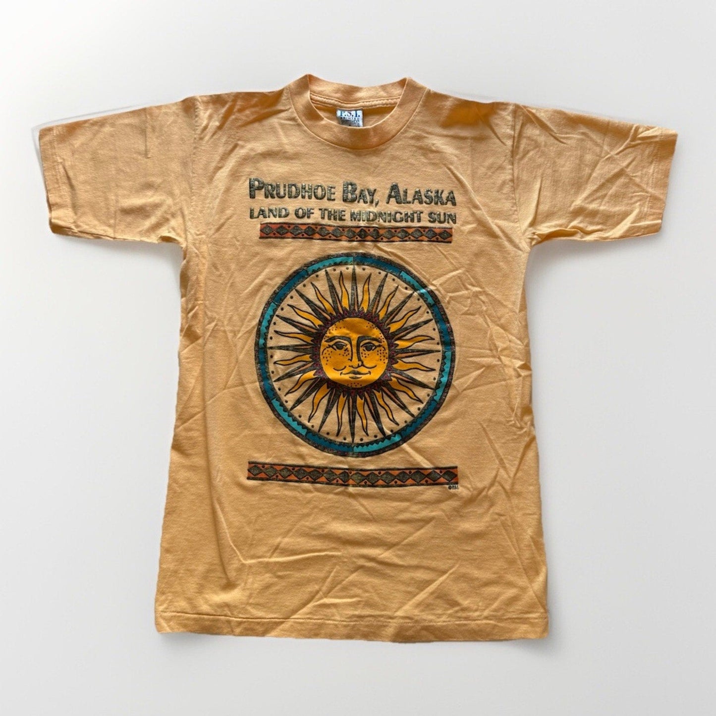 Vintage Prudhoe Bay Alaska T-Shirt Small USA Made Midnight Sun Graphic Tee State - thriftgoblin