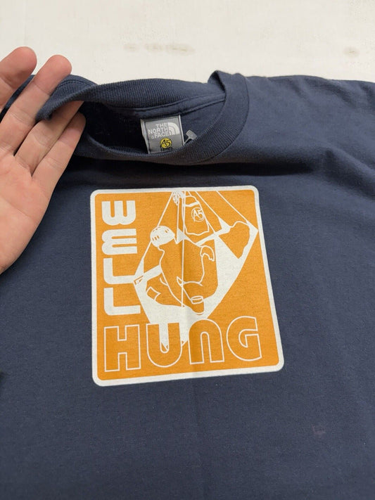 Vintage “Well Hung” The North Face A5 Series T-Shirt Mens Size XL Rock Climbing - thriftgoblin