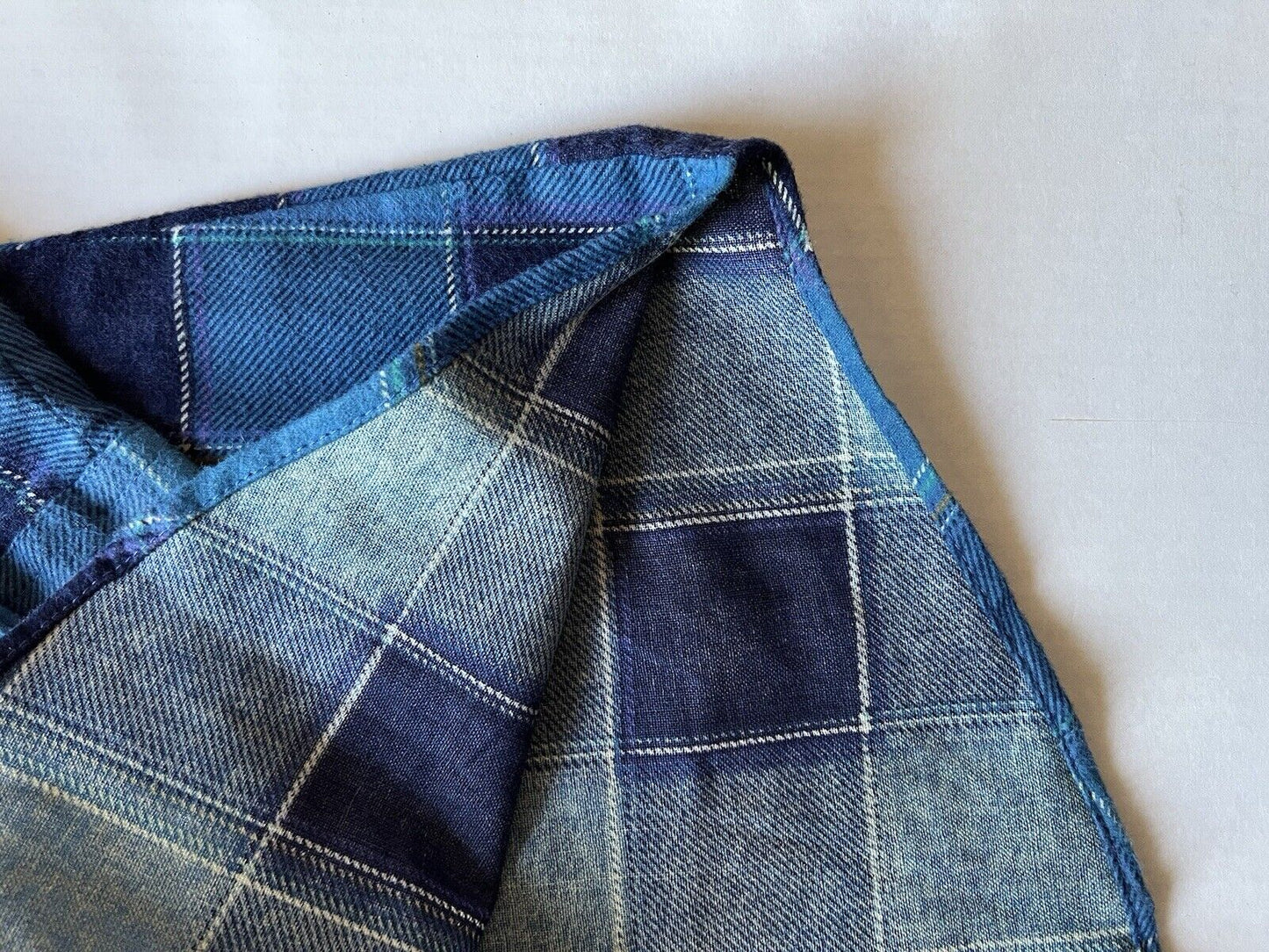 Vintage Western Young Bloods Shirt Medium Blue Button Up Pearl Snap Mens - thriftgoblin