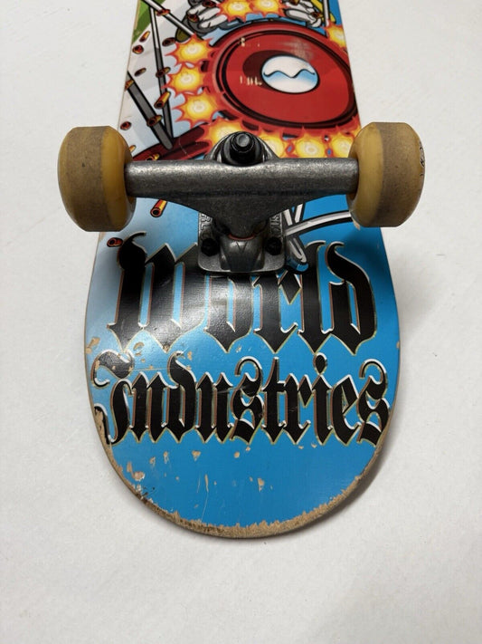 Vintage World Industries Skateboard Complete Full Flame Boy Plane Red Baron Deck - thriftgoblin