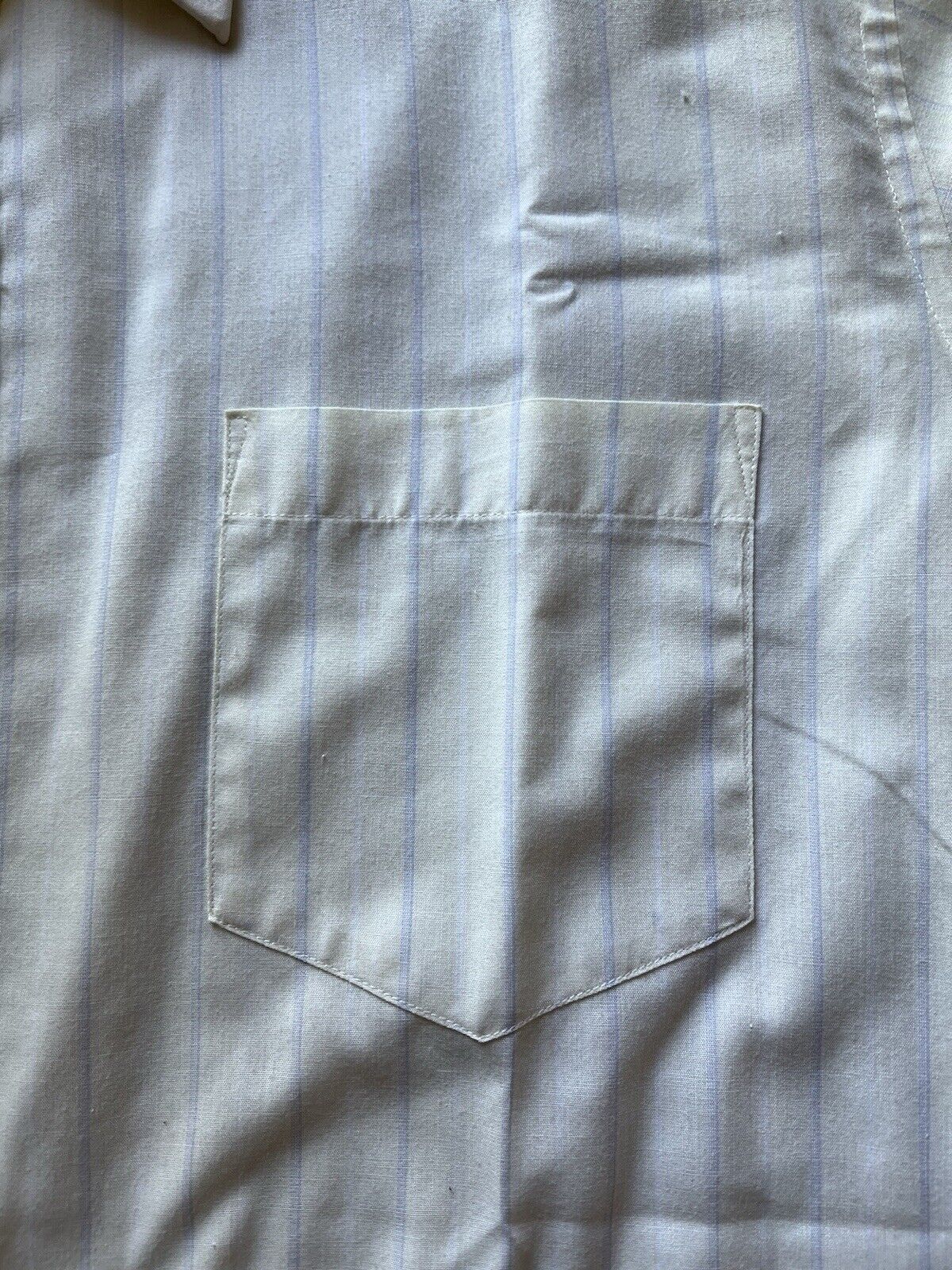 VINTAGE Yves Saint Laurent Shirt Mens 16.5 34 - 35 Solid Button Up Formal YSL - thriftgoblin