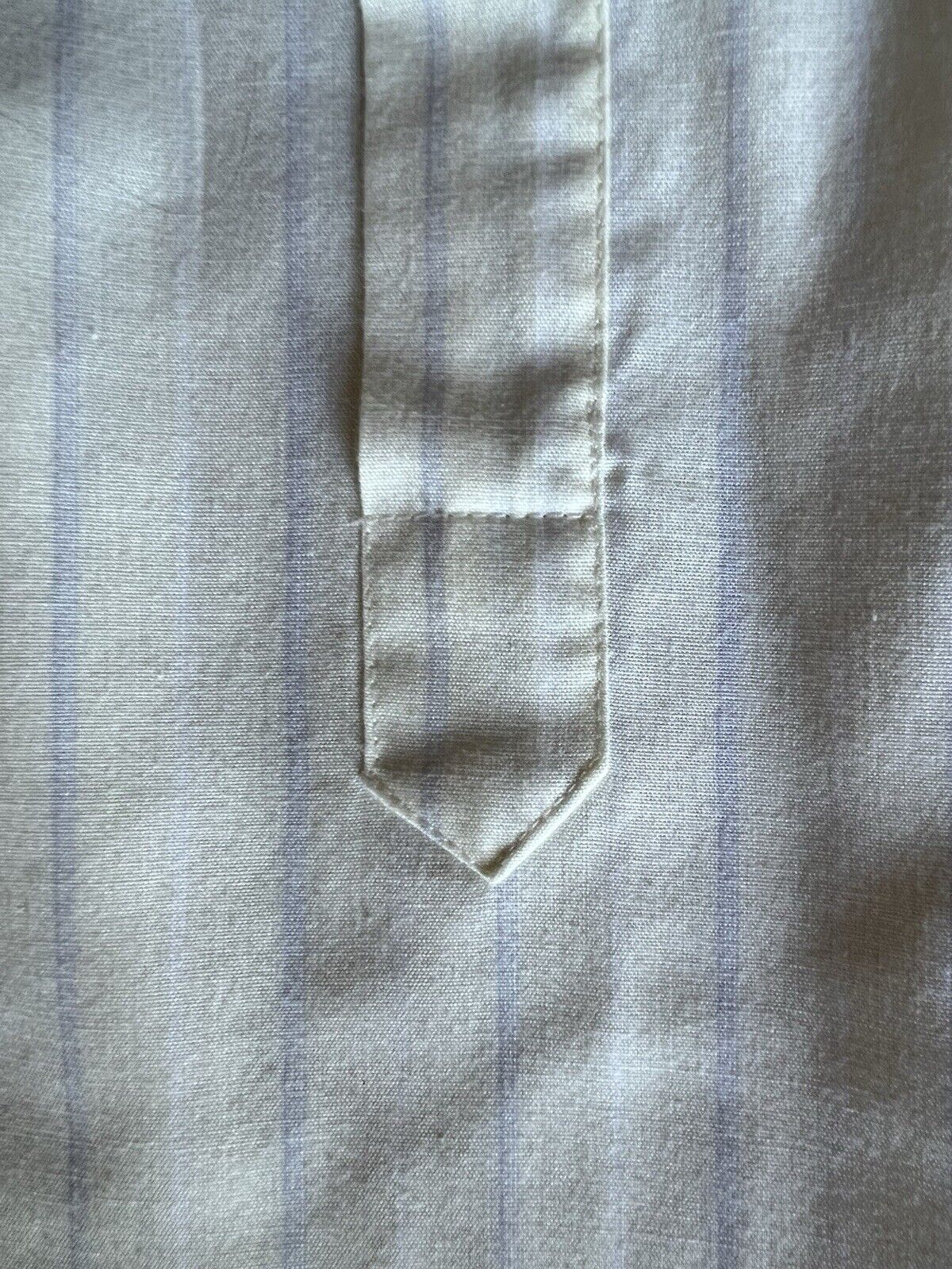 VINTAGE Yves Saint Laurent Shirt Mens 16.5 34 - 35 Solid Button Up Formal YSL - thriftgoblin