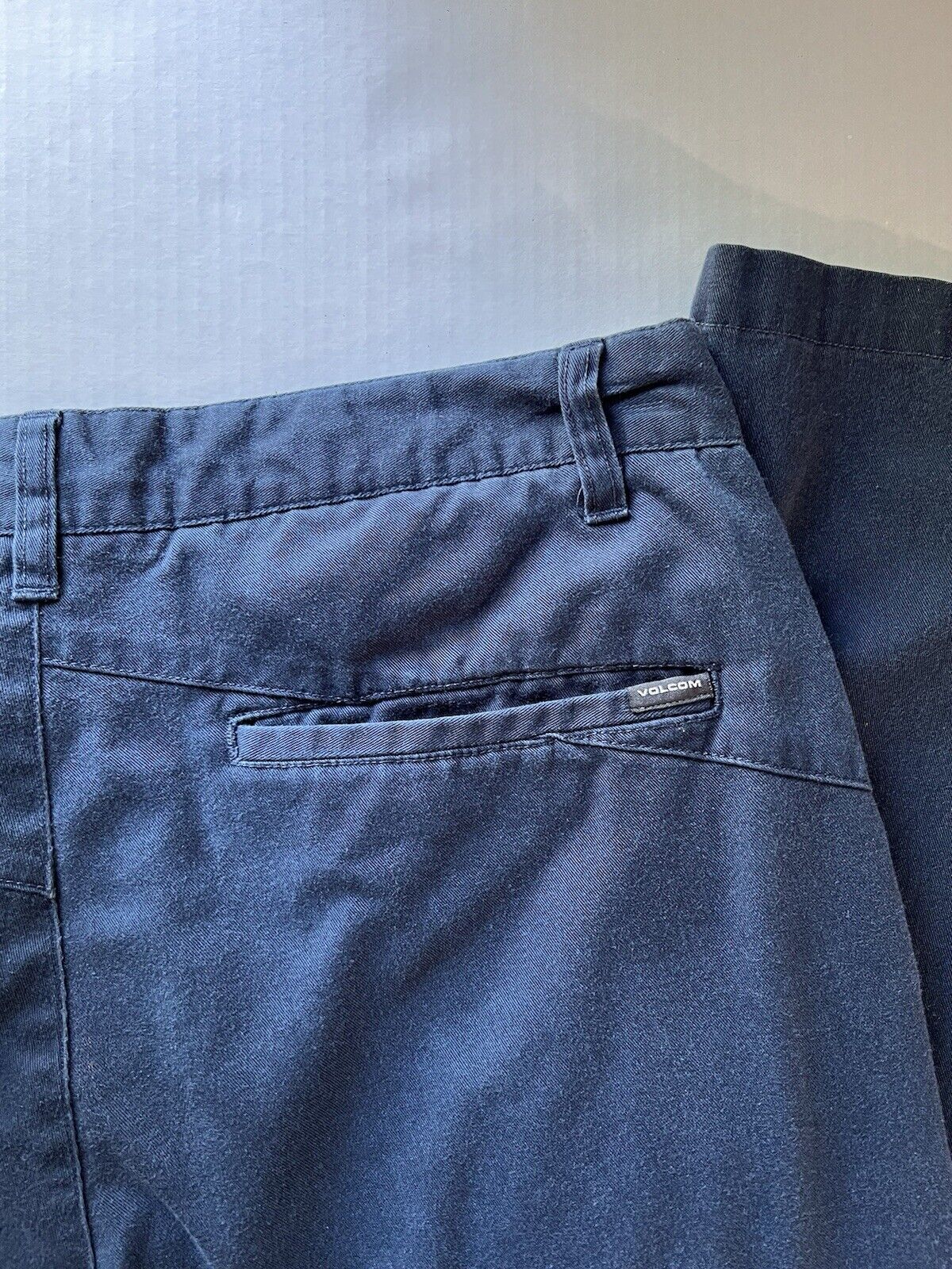 Volcom Corpo Class Blue Chino Pants Men's 32 Skater Punk Surfer Skateboard Dress - thriftgoblin