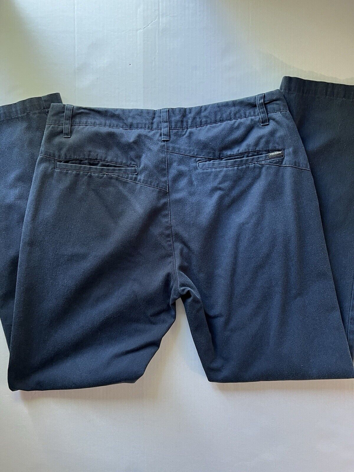 Volcom Corpo Class Blue Chino Pants Men's 32 Skater Punk Surfer Skateboard Dress - thriftgoblin