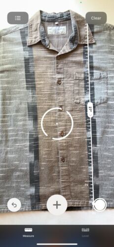 VTG East Winds Trading Co Cotton Wear Mens Button Up Brown Medium Ikat Pattern - thriftgoblin