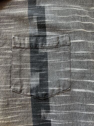 VTG East Winds Trading Co Cotton Wear Mens Button Up Brown Medium Ikat Pattern - thriftgoblin