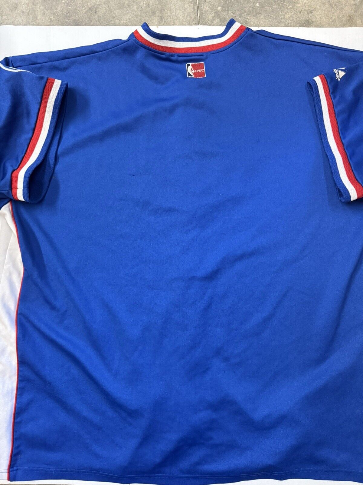VTG Majestic NBA Hardwood Classics 2XL XXL New Jersey Nets Warm - Up SNAP Jersey - thriftgoblin