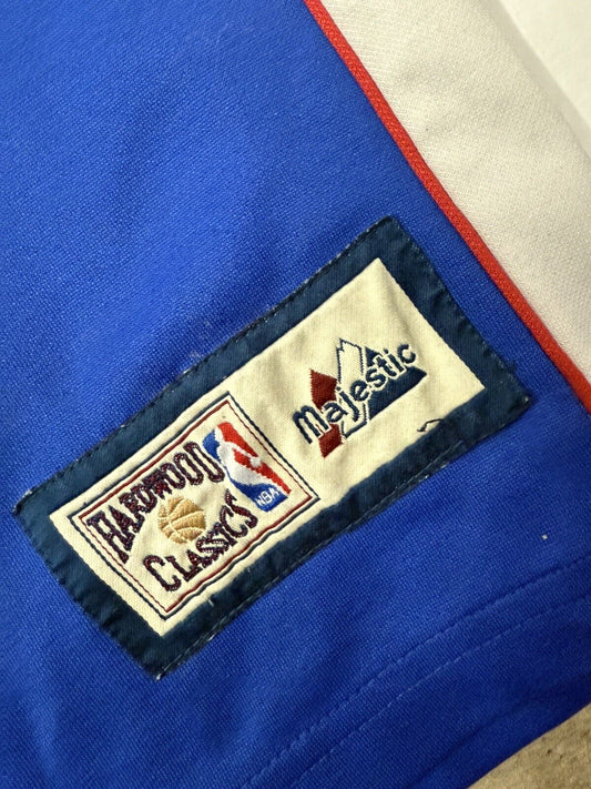 VTG Majestic NBA Hardwood Classics 2XL XXL New Jersey Nets Warm - Up SNAP Jersey - thriftgoblin
