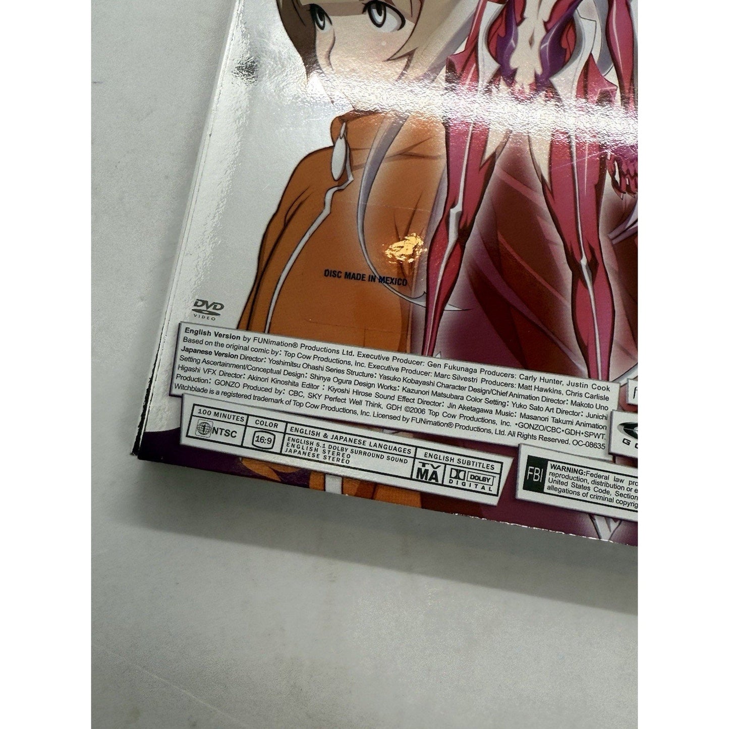 Witchblade Vol. 5 DVD 2006 Anime Series Funimation Top Cow GONZO New Comic Adult - thriftgoblin