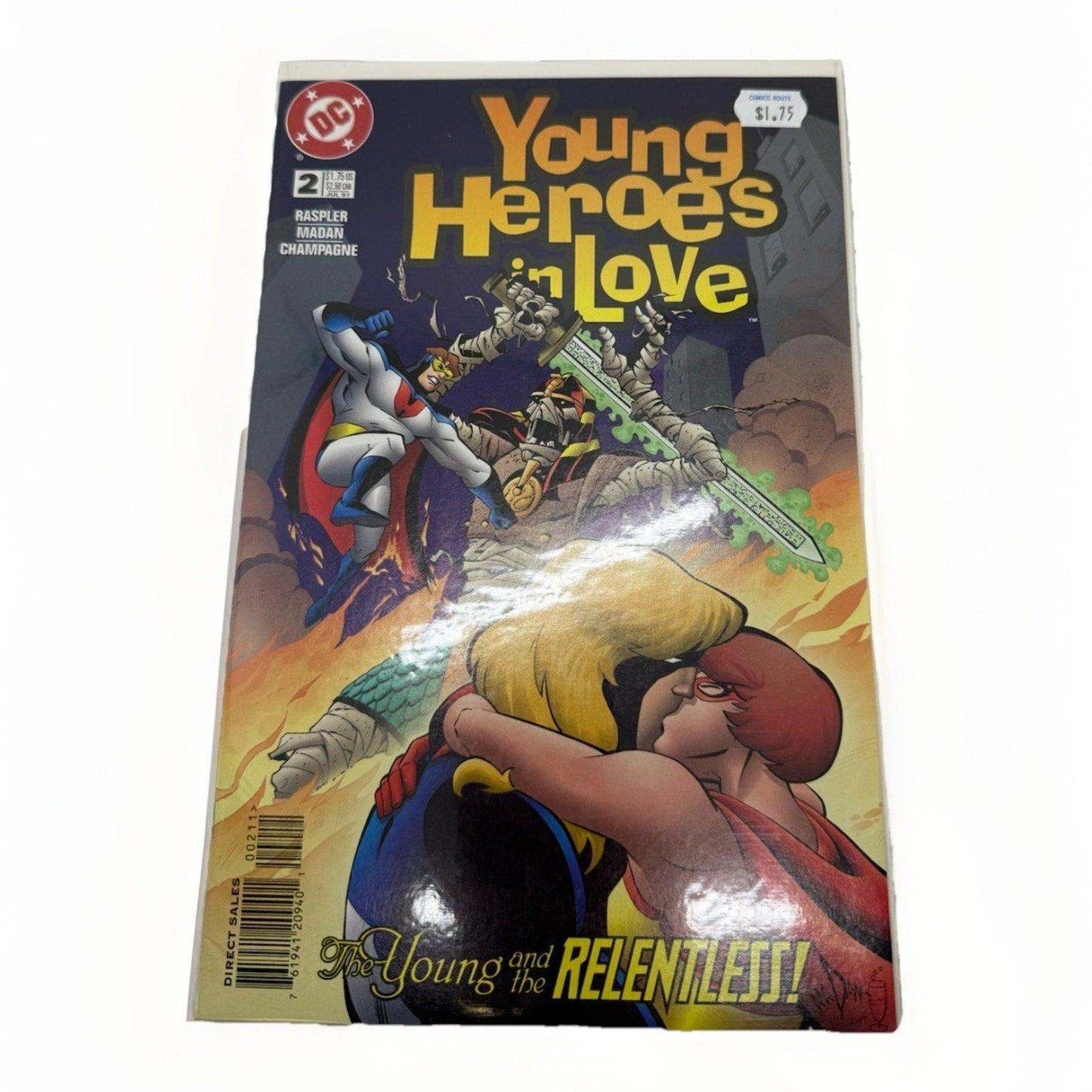 Young Heroes In Love 2 1997 DC Comics Comic Book - thriftgoblin