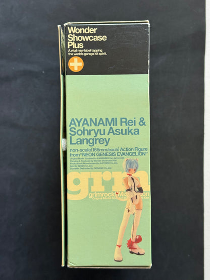 NGE Ayanami Rei Asuka Langley grimrock! Mix Edition Kaiyodo Figure Set NIB 2003