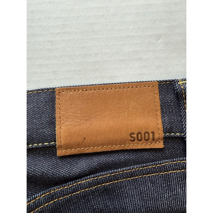 UNIQLO U Men’s Selvedge Denim Jeans 30x30 Raw Indigo Slim Straight Fit S001