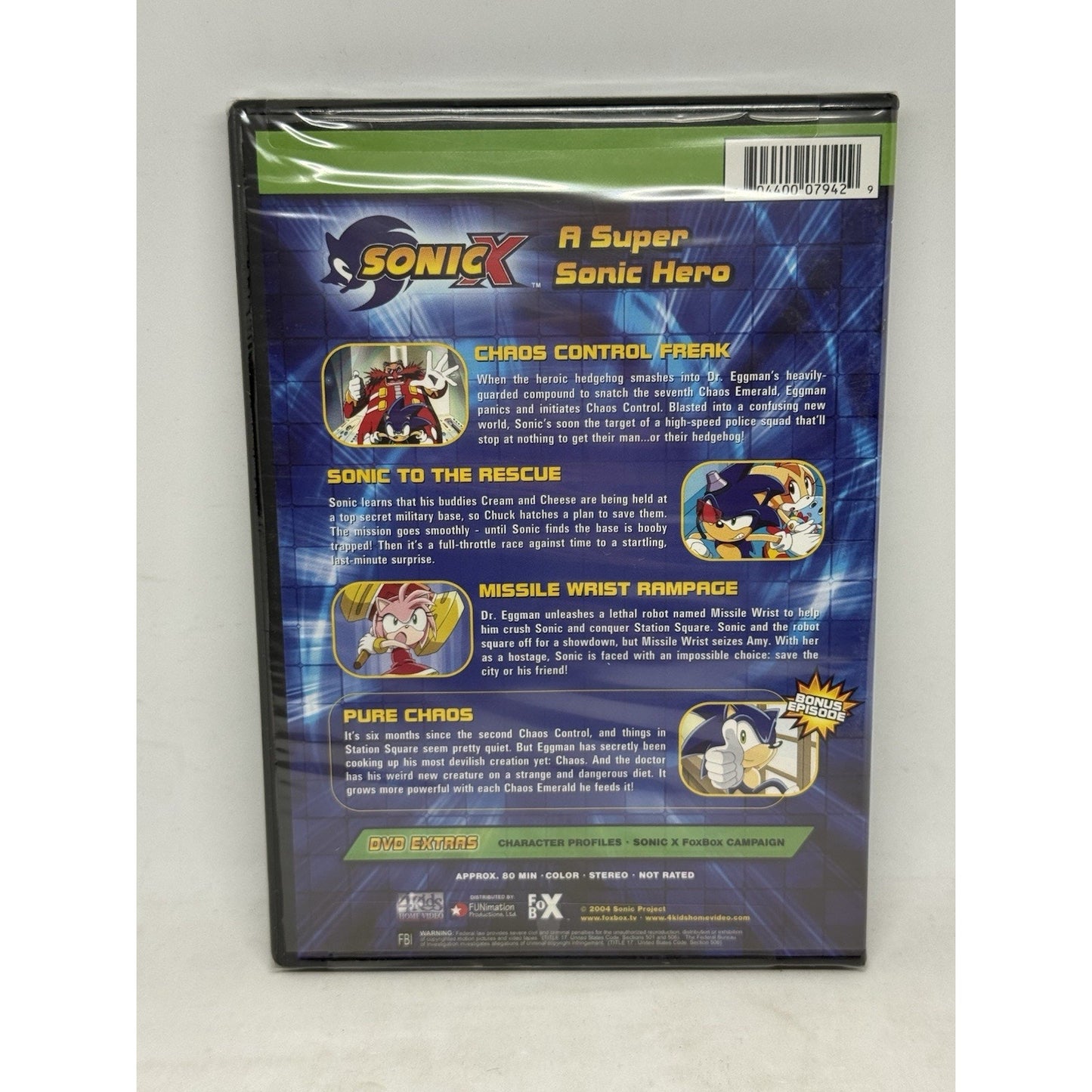 Sonic X A Super Sonic Hero New DVD Funimation Release Sealed