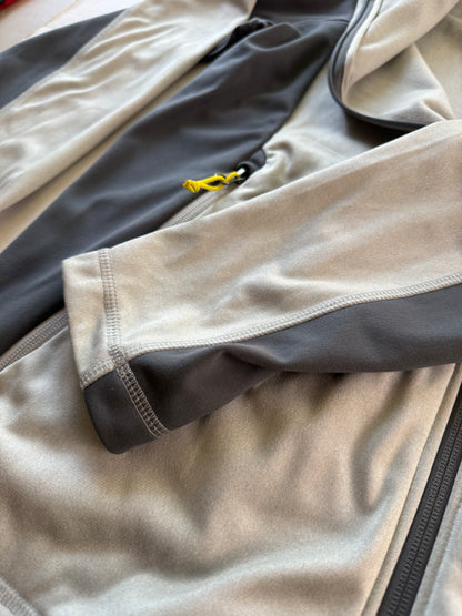 The North Face 100 Weight Cinder Full Zip Fleece Jacket Mens L Light Grey NWT