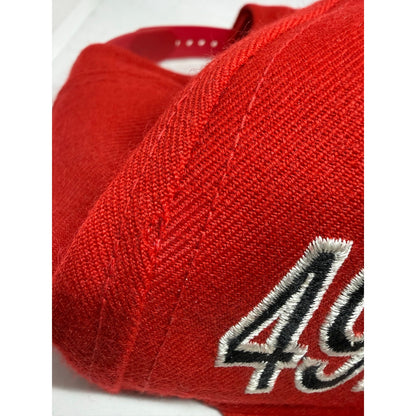 Vintage 90s Starter San Francisco 49ers Snapback Hat Wool NFL Red SF Cap Niner