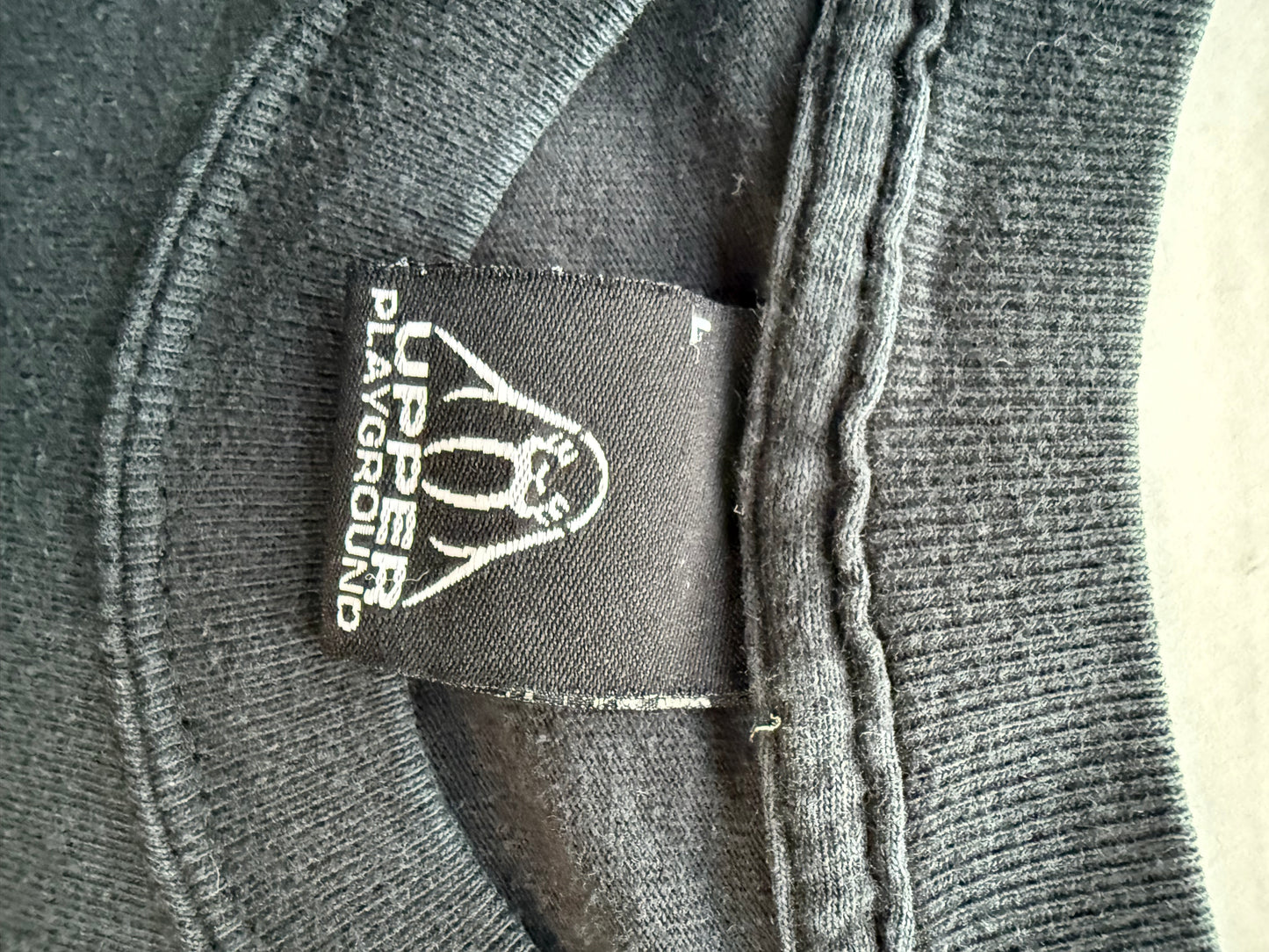 Upper Playground x The Warriors Baseball Fury Tee Rare Collab Faded Black L