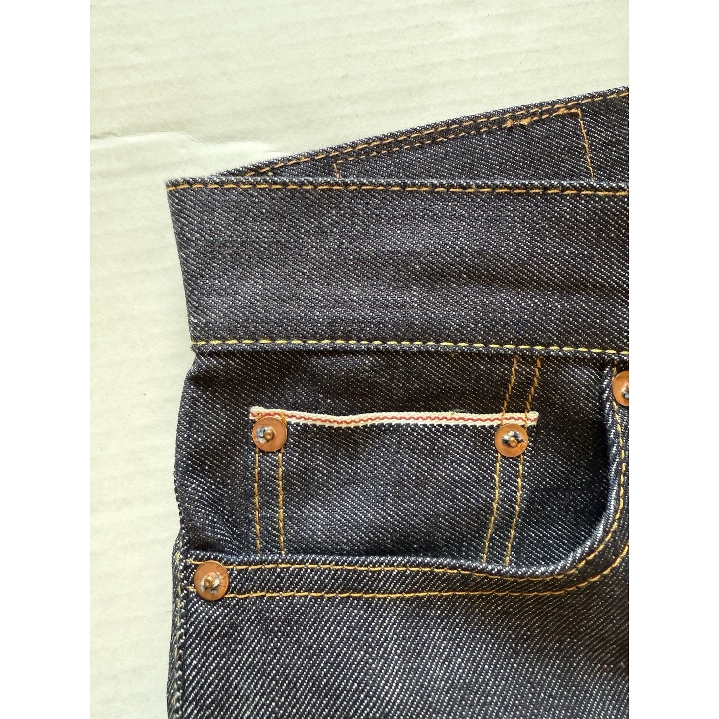 UNIQLO U Men’s Selvedge Denim Jeans 30x30 Raw Indigo Slim Straight Fit S001