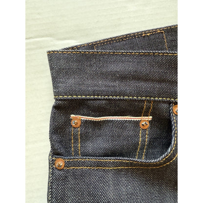 UNIQLO U Men’s Selvedge Denim Jeans 30x30 Raw Indigo Slim Straight Fit S001