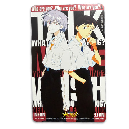 Evangelion Kaworu and Shinji Who Are You Unused Japanese Telephone Card (Teleca)