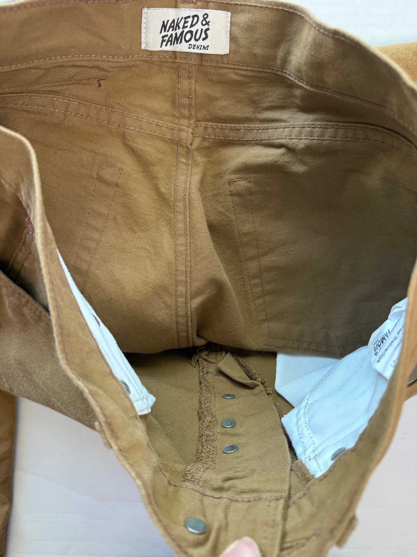 Naked & Famous True Guy Duck Canvas Selvedge Denim W30 10oz Japan Made Canada