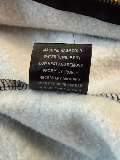 Volcom Big Monster Basic Zip Hoodie All Over Print Sherpa Lined XXL Skate Y2K