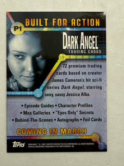 Dark Angel Trading Cards P1 Promo Built For Action Topps 2001