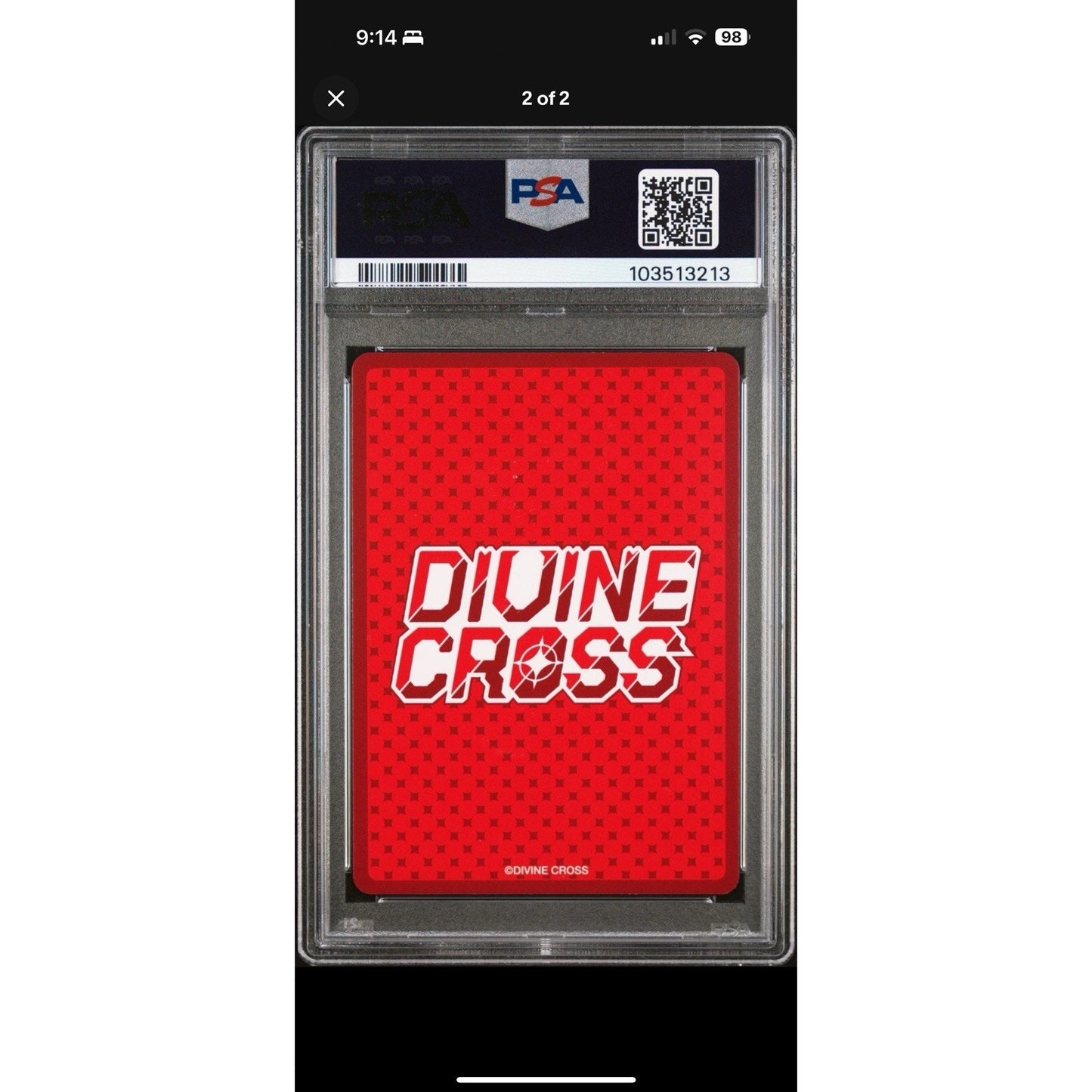2024 DIVINE CROSS JAPANESE #24 I'M NOT NAKED, SO I'M NOT EMBARRASSED... PSA 9