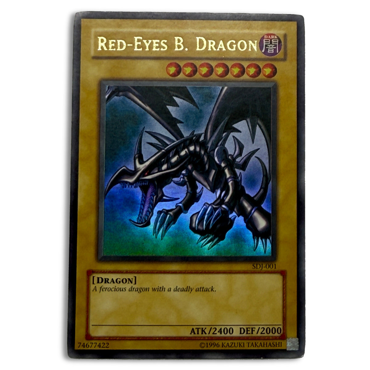 Yu-Gi-Oh Red-Eyes B. Dragon SDJ-001 Card