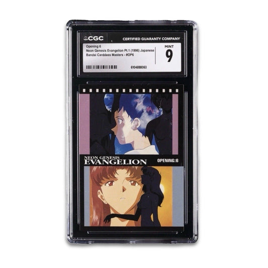 1996 NEON GENESIS EVANGELION PT.1 JAPANESE BANDAI C.M. #OP6 OPENING 6 CGC 9