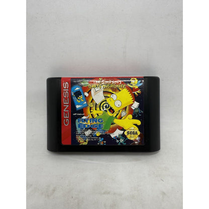 The Simpsons Bart’s Nightmare (Sega Genesis, 1993) Complete CIB Tested GA CLEAN