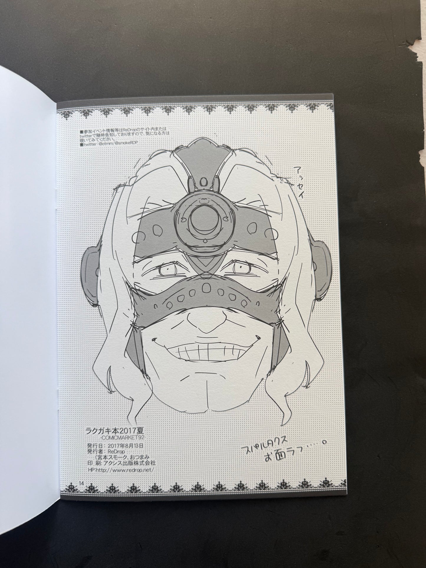 ReDrop Rakugaki Book 2017 Summer Comiket 92 FGO Doujin Sketchbook Not For Sale