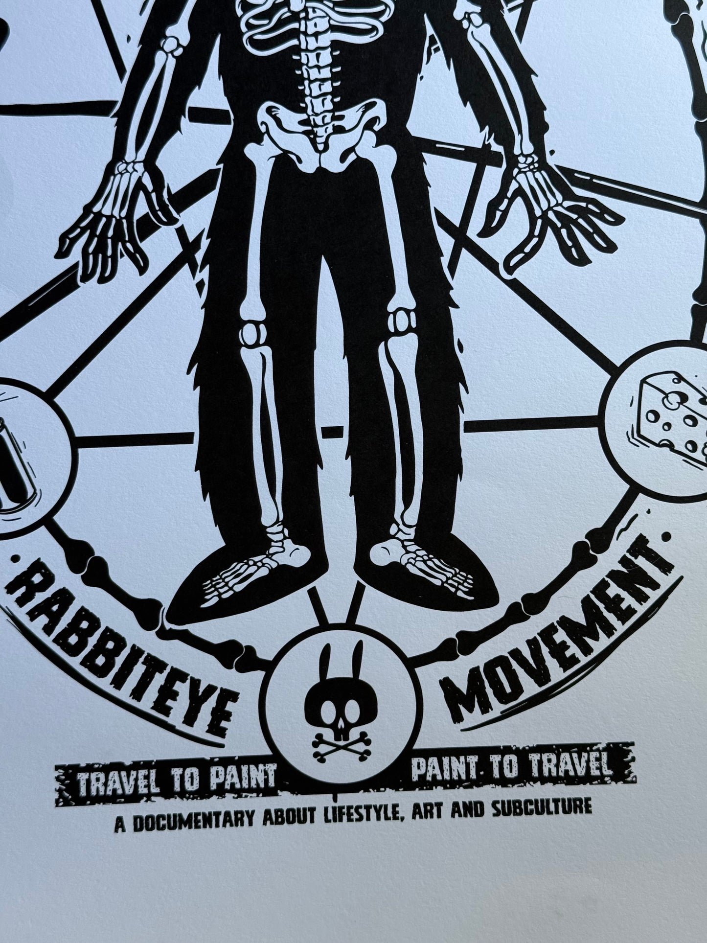 Nychos Rabbit Eye Movement Deepest Depths Burrow Signed Print 256/300 18x24