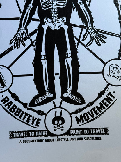 Nychos Rabbit Eye Movement Deepest Depths Burrow Signed Print 256/300 18x24