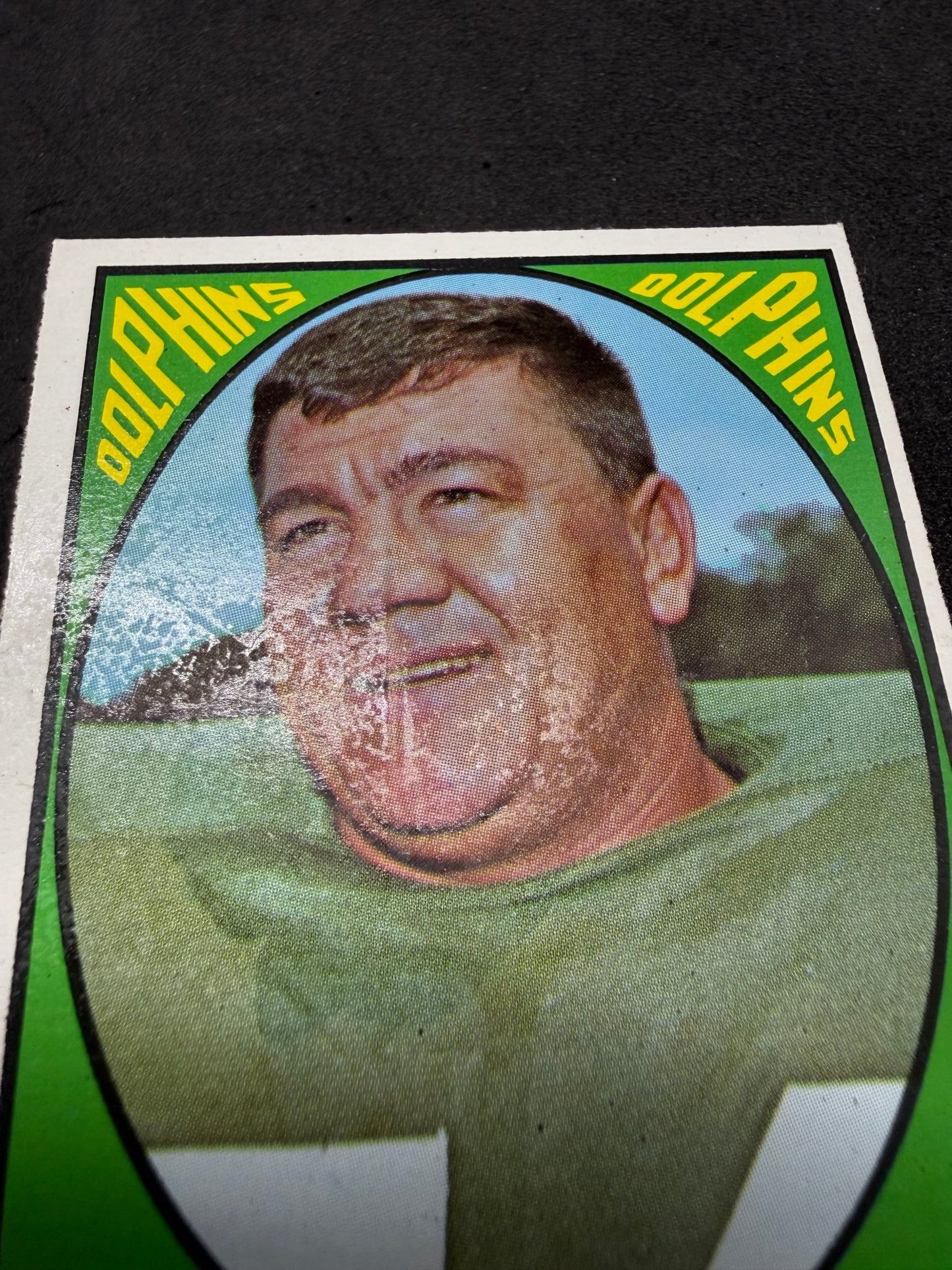 1967 Topps Wahoo McDaniel 82 Miami Dolphins Linebacker Vintage Card - thriftgoblinTrading Card
