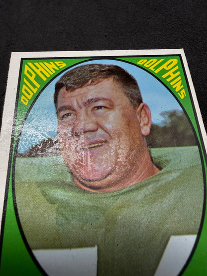 1967 Topps Wahoo McDaniel 82 Miami Dolphins Linebacker Vintage Card - thriftgoblinTrading Card