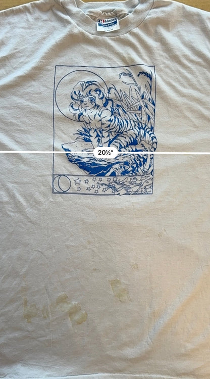 1988 Single Stitch Neko Tigress Spirit Halo Art Tee Deadstock Never Worn XL - thriftgoblinTee