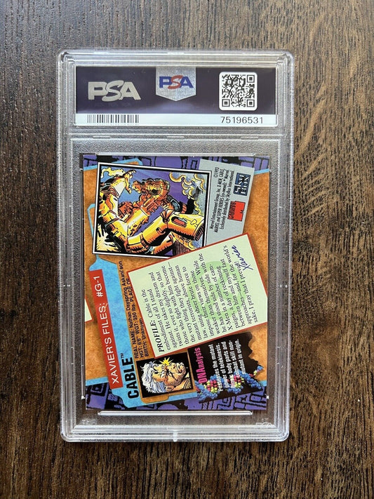 1993 Skybox X - Men 2 5 Cable - PSA 9 Mint G - 1 Gold Foil - thriftgoblin