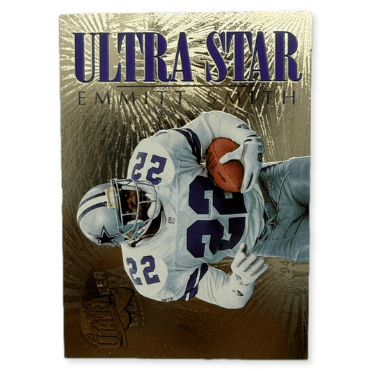 1994 Fleer Ultra Star Emmitt Smith Gold Foil Insert Card 8 of 9 - thriftgoblinTrading Card