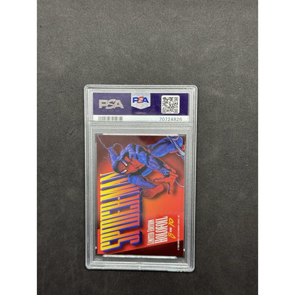 1994 Marvel Masterpieces Holofoil 8 Spider-Man Holofoil-Silver PSA 9 - thriftgoblin