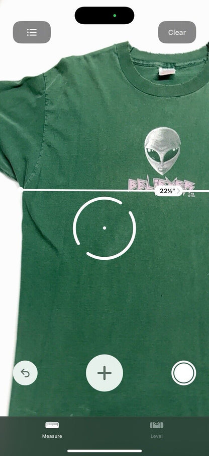 1995 Alien Workshop “BELIEVER” Green Skateboard T Shirt Gray XL Size Vintage 90 - thriftgoblin