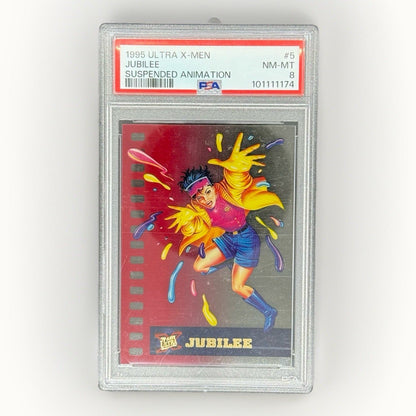 1995 Marvel Ultra X - Men Jubilee Suspended Animation PSA 8 Fleer Card 5 Woman - thriftgoblin
