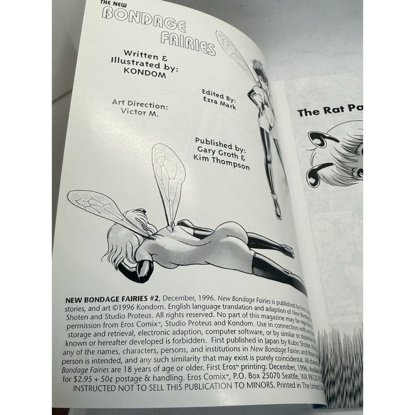 1996 Eros Comix Studio Proteus Japanese Fantasy Comic Issue 2 Rare Vintage - thriftgoblin