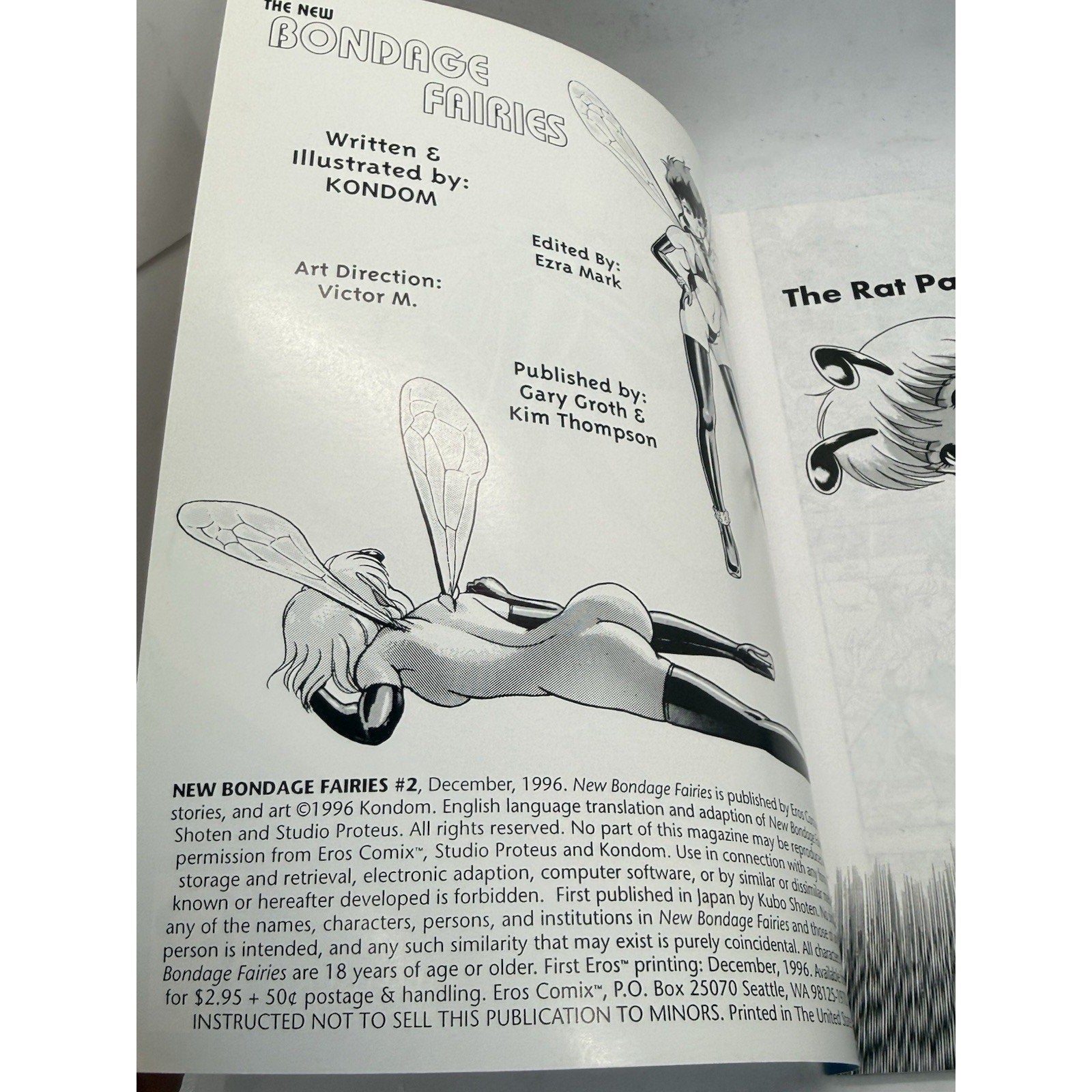 1996 Eros Comix Studio Proteus Japanese Fantasy Comic Issue 2 Rare Vintage - thriftgoblin