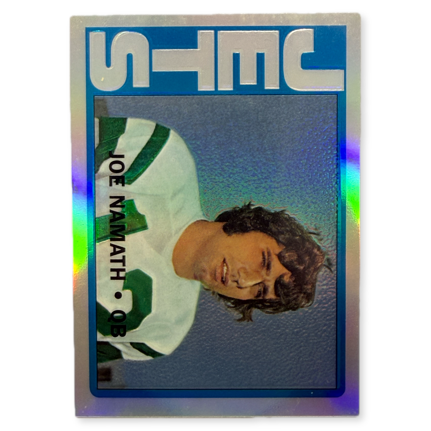 1996 Topps Joe Namath Reprints 8 of 10 Chromium Refractor Card Jets QB - thriftgoblinTrading Card