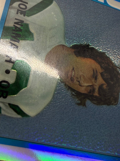 1996 Topps Joe Namath Reprints 8 of 10 Chromium Refractor Card Jets QB - thriftgoblinTrading Card