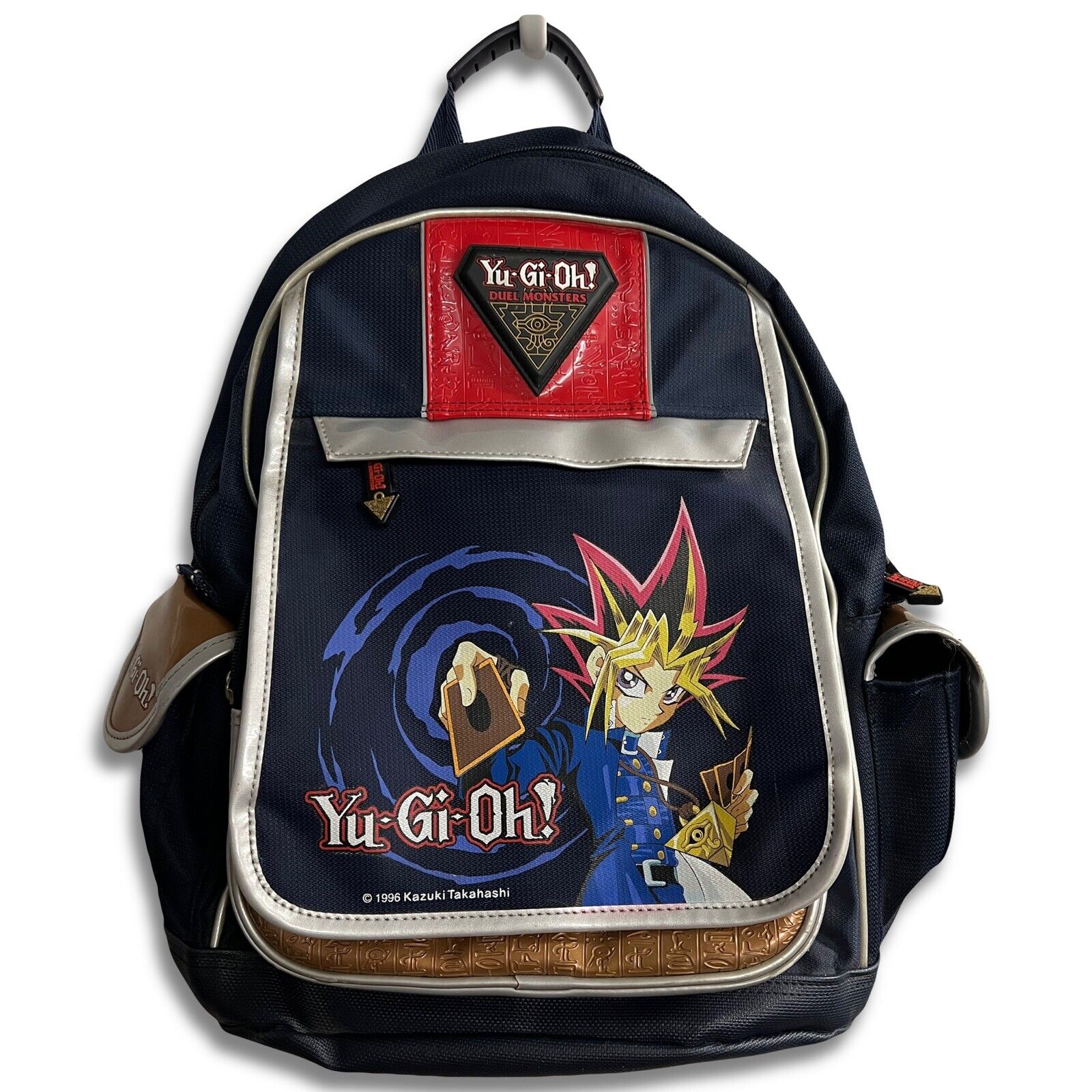 1996 Yu-Gi-Oh Backpack Duel Monster Millenium Eye Strap Bag RARE Exodia Card 1996 Yu-Gi-Oh Backpack Duel Monster Millenium Eye Strap Bag RARE Exodia Card